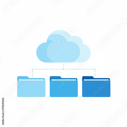 Cloud Computing and Distributed Data Storage System Illustration