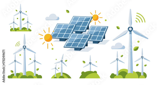 Renewable Energy Sources Solar Panels and Wind Turbines for a Sustainable Future