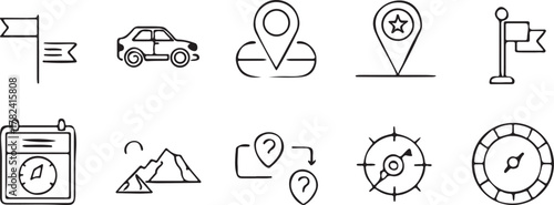 Navigation & Map Icons