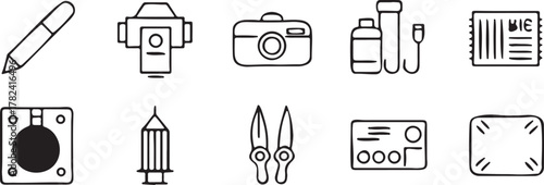 set of kitchen utensils