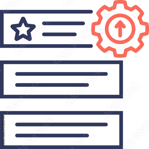 Task Prioritization Dual Tone Icon