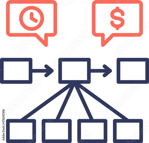 Value Stream Dual Tone Icon