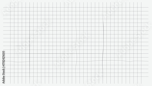 Doodle Gingham Check Plaid Pattern is a graphic design with abstract horizontal grid lines.  Hand-drawn crosses in both vertical