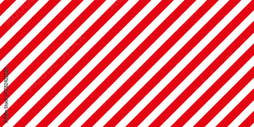 Red stripes on white background. Striped diagonal pattern Vector illustration of Seamless background Christmas or winter theme Background with slanted lines