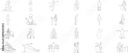 Assortment of mathematical and geometric elements