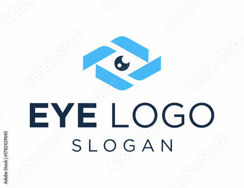 Foto Logo design about Eye on a white background