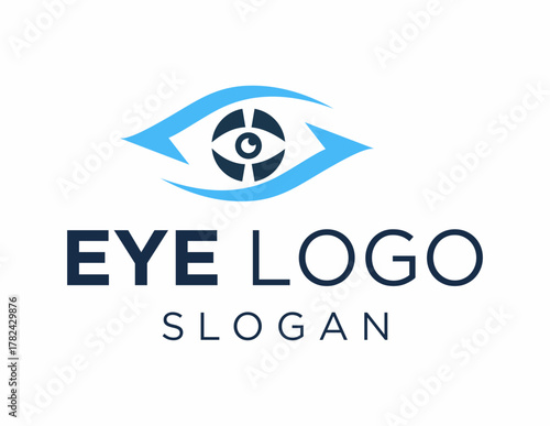 Carta da parati Logo design about Eye on a white background