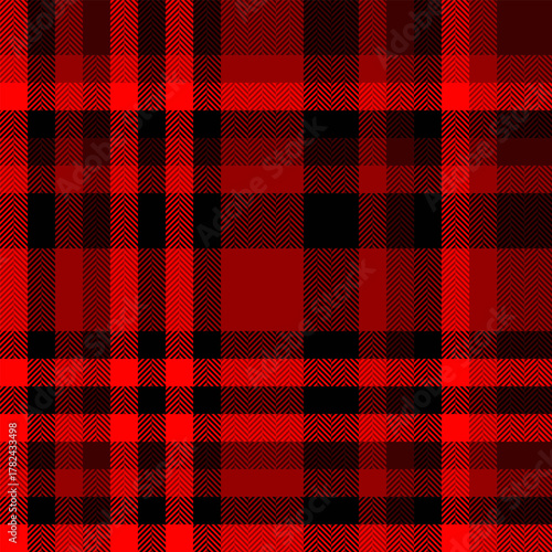 Paisley fabric seamless vector, packing textile texture plaid. Oriental pattern background check tartan in red and neutral colors.