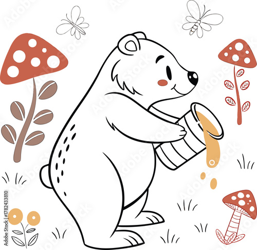 Bear Cub Icons & Vector Set
