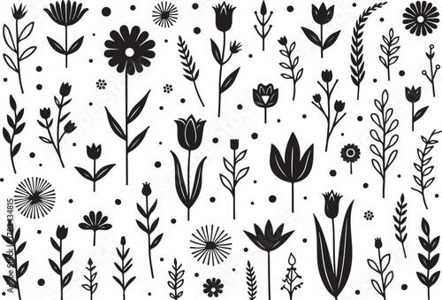 Whimsical Floral Doodle Bundle