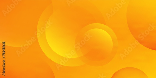Abstract modern yellow and orange gradient circle. Minimal fluid background for posters, placards, brochures, banners, web pages, headers, covers, and other. Eps10
