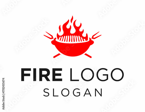 Logo design about Fire on a white background. created using the CorelDraw application.
