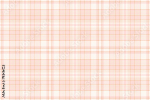 Soft peach plaid pattern. Classic textile design, ideal for backgrounds, fabrics, and designs that require a gentle and harmonious aesthetic.