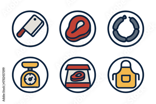 Kitchen tools and ingredients for cooking meat dishes in a modern culinary setting