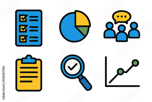 Visual representation of data analysis tools and teamwork in a collaborative setting focused on reports and graphs