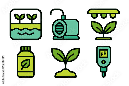 Home gardening tools and equipment for nurturing plants in an indoor environment