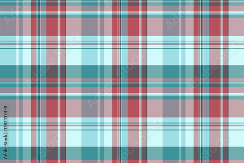 Motif pattern plaid seamless, wallpaper background tartan fabric. Tradition textile check vector texture in cyan and pastel colors.