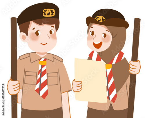 Cute Scout illustration