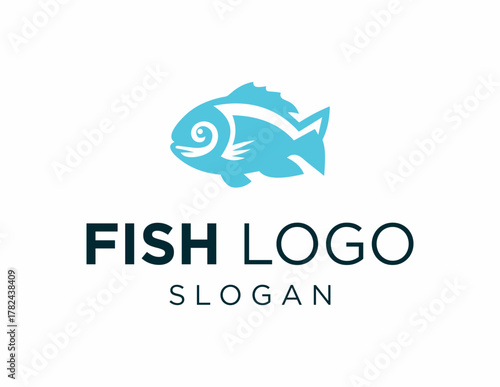 Logo design about Fish on a white background. created using the CorelDraw application.