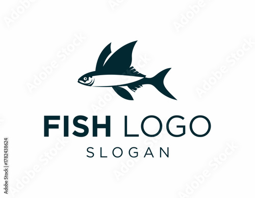 Logo design about Fish on a white background. created using the CorelDraw application.