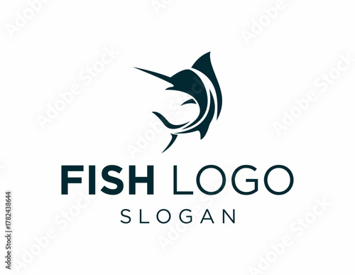 Logo design about Fish on a white background. created using the CorelDraw application.