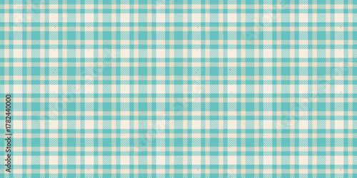 Gift card vector plaid check, chinese new year texture tartan textile. Mockup seamless pattern background fabric in teal and light colors.
