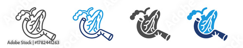 pancreas icon set multiple style