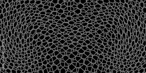 Seamless pattern of texture silver or stainless steel hexagon for background. Abstract, Art and Close up object concept