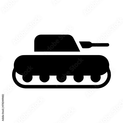 Military Tank Vector Icon