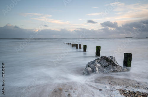The beach at Youghal co. Cork, just as the sun was beginning to set on the first evening of winter 2025
