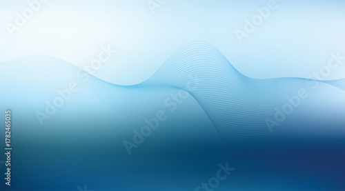 A serene gradient descends from pale sky blue to deep ocean blue, overlaid with gentle, flowing light blue waves, creating a calming and minimalist abstract backdrop