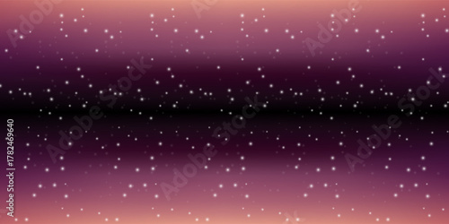 Starry sky background. Night sky with glowing stars. a space wallpaper design. minimalistic sunrise or sunset. gradient with stars. vector illustration.