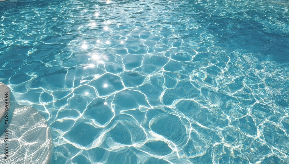 Obraz premium Pool water surface texture