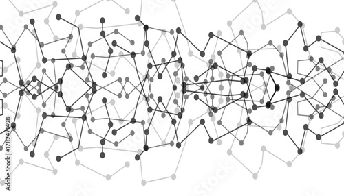 Minimalist tech wireframe background featuring connected dots and lines, creating a clean, modern aesthetic