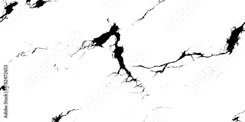 black and white cracked wall texture overlay abstract fracture and damaged background.