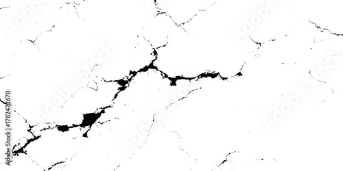 black and white cracked wall texture overlay abstract fracture and damaged background.