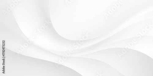 abstract white and gray minimal wavy background clean modern elegant liquid flowing lines.