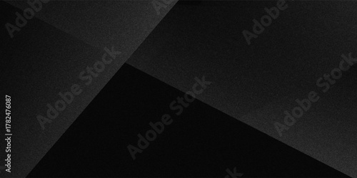 Black white dark gray silver abstract pattern background. Geometric shape. Line triangle angle fold polygon diamond 3D. Gradient. Rough grain noise. Light shadow. Matte shimmer. Design. Minimum.