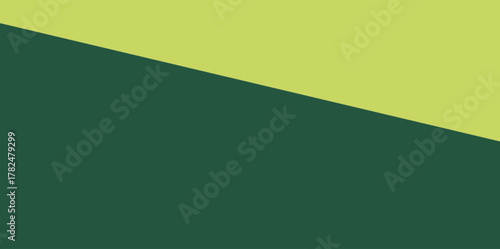 Vertical Dark and Lime Green Diagonal Abstract Illustration Vector Background. Simple vertical background with a sharp diagonal division of two vibrant green colors.