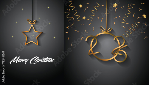 2026 Merry Christmas background for your seasonal invitations, festival posters, greetings cards. 