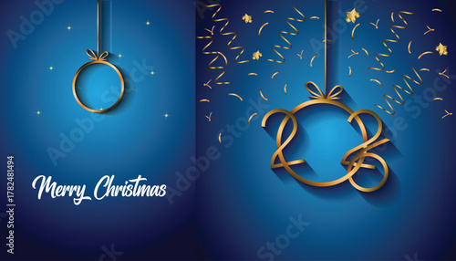 2026 Merry Christmas background for your seasonal invitations, festival posters, greetings cards. 