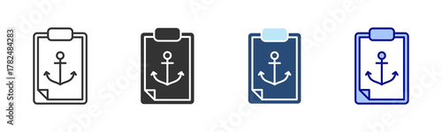 Document Icon Set. Designed In Multi Style