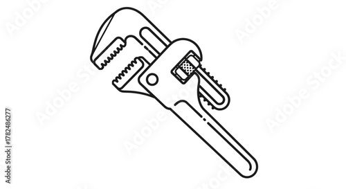 Heavy Duty 18-Inch Adjustable Pipe Wrench with Serrated Jaws, Drop Forged Steel & Ergonomic Handle for Plumbing, Gas Fitting, Automotive Repair, HVAC Installation & Industrial Maintenance