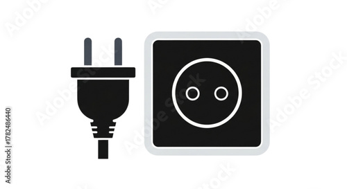 Universal EU European Type F Schuko Power Plug & Socket Outlet Set 16A 250V - Grounded Electrical Adapter for Home Appliances, Office Equipment, Travel Charging & International Compatibility