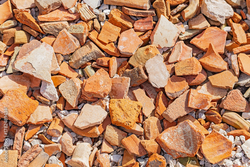 fragments of ancient ceramics