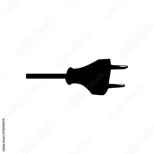 electric plug isolated on white background