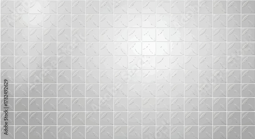 Detailed white square tiles arranged in a structured grid pattern background design