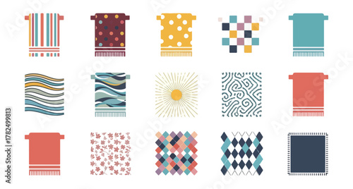 Abstract colorful t shirt designs on black background