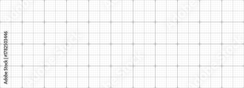 Seamless blueprint black graph Vector illustration of a white background with a bold black line grid forming a square pattern. Perfect blueprint-style backdrop for technology, architecture, or infogra