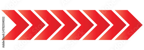 colourful arrow. dynamic moving arrow representing speed, acceleration, fast. transparent png and vector illustration.